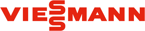 Logo ufficiale Viessmann, produttore tedesco di impianti termici e caldaie ad alta efficienza