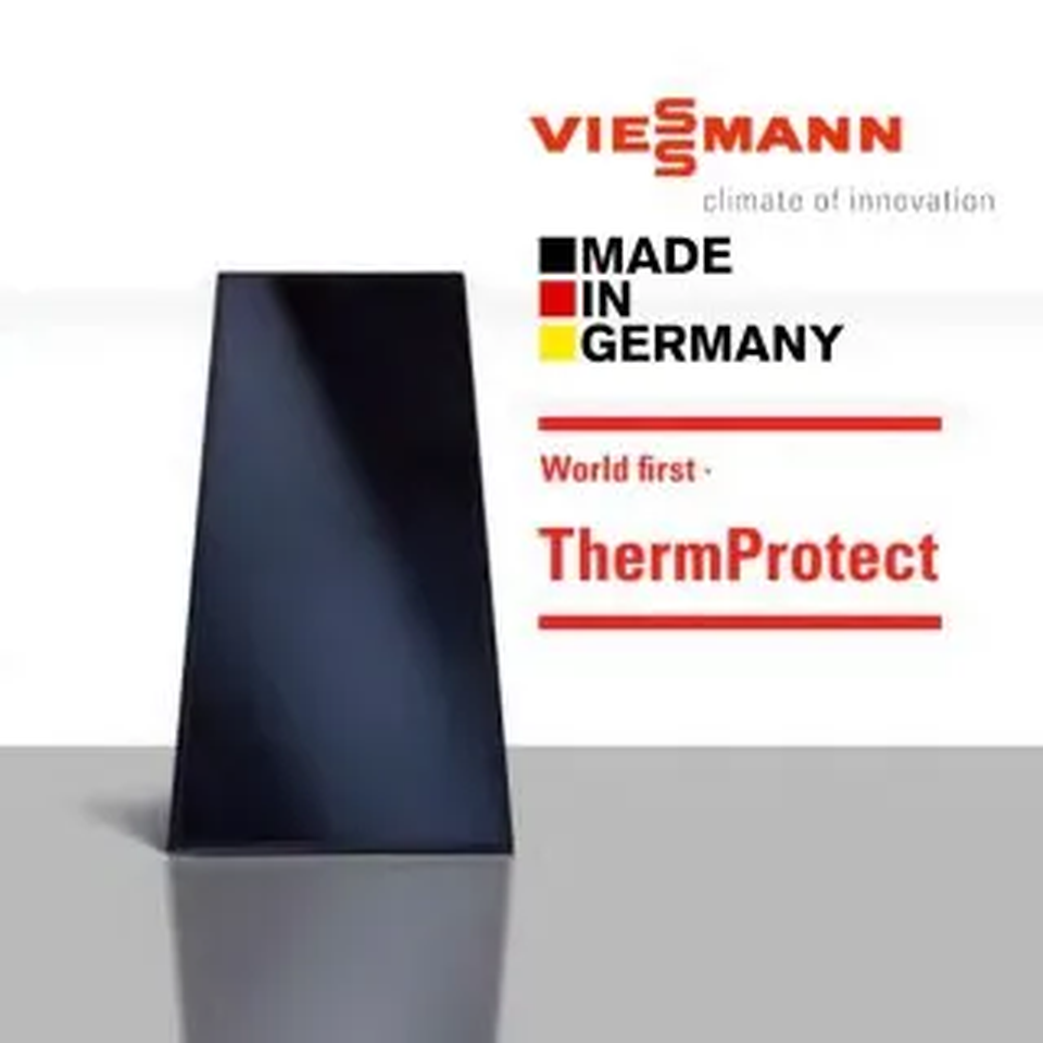 Pannello solare Viessmann Vitosol 100 con tecnologia ThermProtect, prodotto in Germania